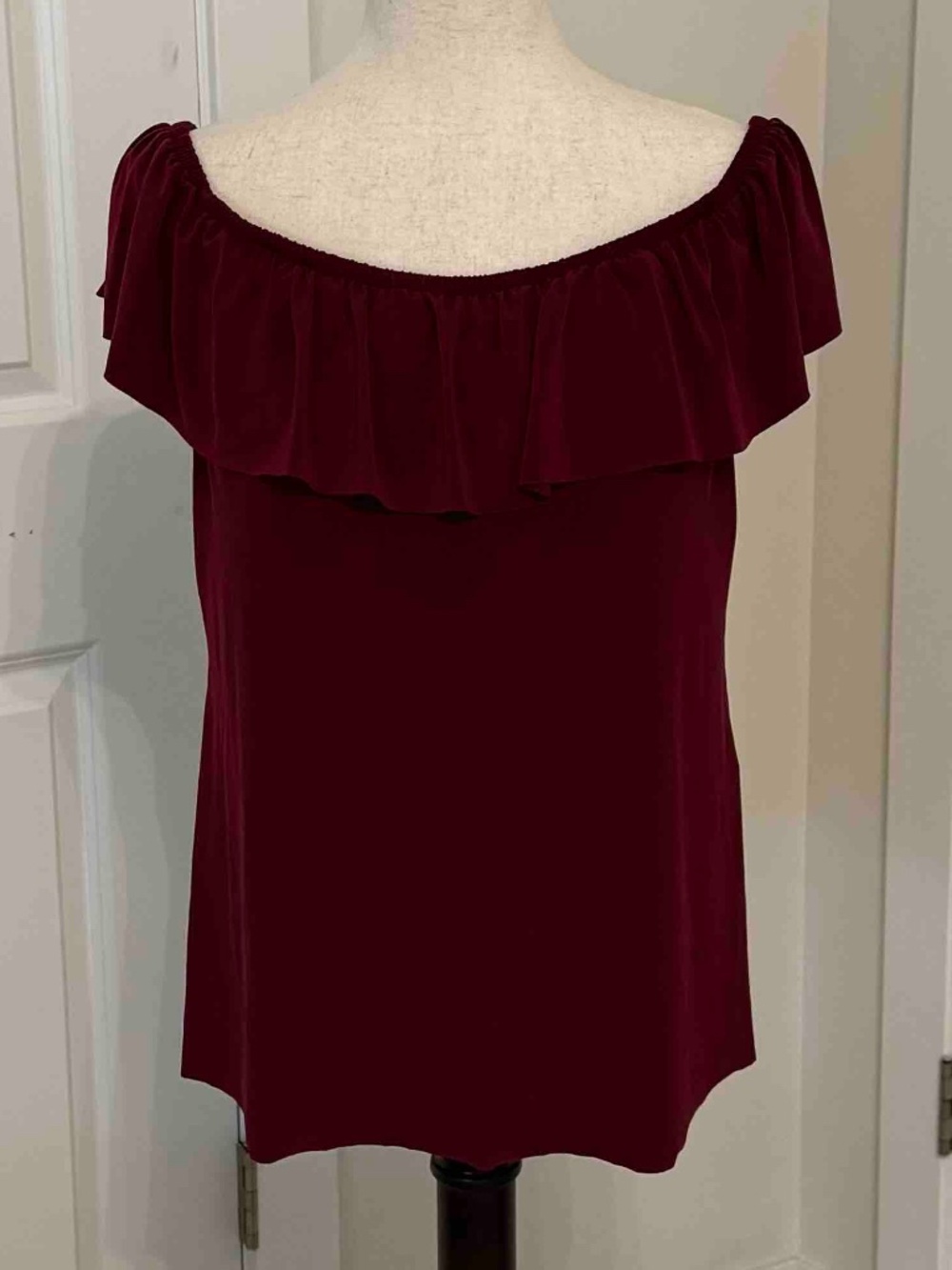 Magicsuit Burgundy off-the-shoulders Tankini (TOP ONLY) Size 14